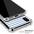 Blue and White Stripes iPhone XS Max Clear Case